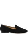 Anna F Suede Loafers In Black