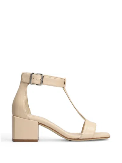 Anna F T-bar Block-heel Sandals In Multi