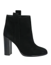 Anna F . Woman Ankle Boots Black Size 5.5 Leather In Black