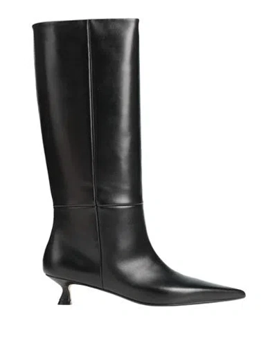 Anna F . Woman Boot Black Size 10 Leather