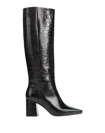 Anna F . Woman Boot Black Size 6 Leather