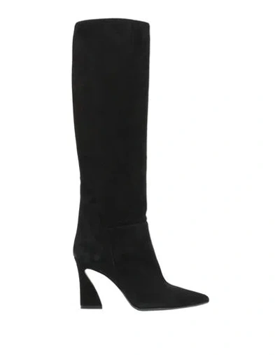 Anna F . Woman Boot Black Size 6 Soft Leather