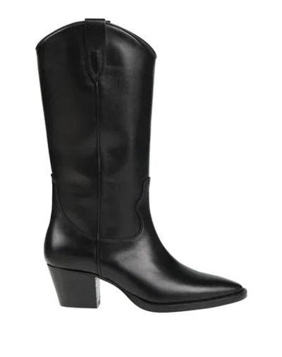 Anna F . Woman Boot Black Size 8 Leather