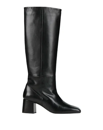 Anna F . Woman Boot Black Size 8.5 Leather