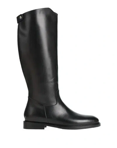 Anna F . Woman Boot Black Size 9 Leather