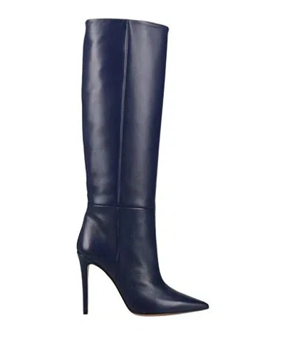 Anna F . Woman Boot Bright Blue Size 11 Soft Leather