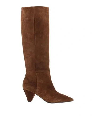 Anna F . Woman Boot Brown Size 10 Leather