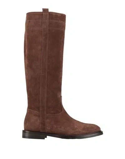 Anna F . Woman Boot Brown Size 7 Leather