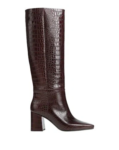 Anna F . Woman Boot Dark Brown Size 6 Leather