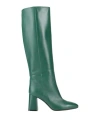 Anna F . Woman Boot Green Size 6 Leather