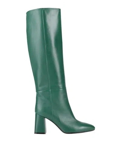 Anna F . Woman Boot Green Size 6 Leather