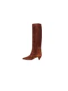Anna F Woman Boots 9828 Burned Velour Burned In Brown
