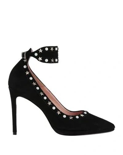 Anna F . Woman Pumps Black Size 5 Leather