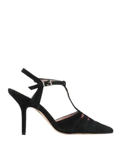 Anna F . Woman Pumps Black Size 6 Leather