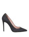 Anna F . Woman Pumps Black Size 5 Soft Leather