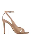 Anna F Sandals In Beige