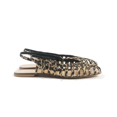 Anna F . Woven Design Open Toe Sandal