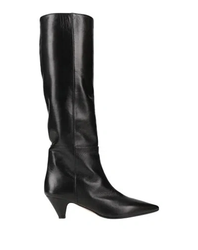 Anna F. Woman Boot Black Size 6 Leather