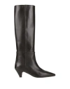 Anna F . Woman Boot Dark Brown Size 6 Leather