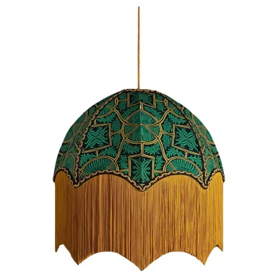 Pre-owned Anna Hayman Sgt. Pepper Lampshade With Fringing - Small (14") In Brown