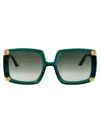 Anna-karin Karlsson Anna Karin Karlsson Emerald Acetate Sunglasses In Green