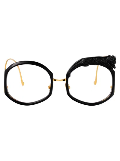 Anna-karin Karlsson Anna Karin Karlsson Gold Black Acetate Glasses