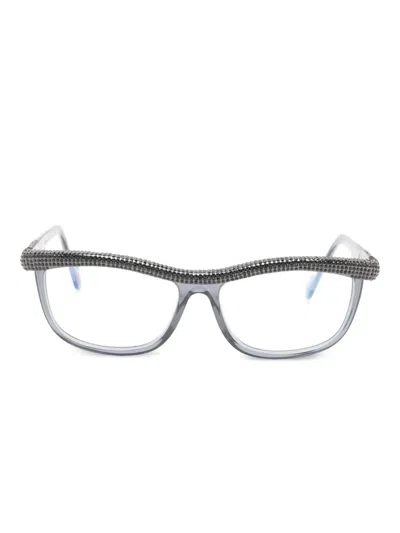 Anna-karin Karlsson Kiki String Embellished Glasses In Gray