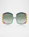 Anna-karin Karlsson La Vie En Rose Sunglasses In Green