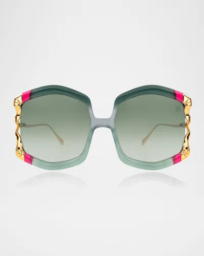 Anna-karin Karlsson La Vie En Rose Sunglasses In Green