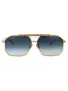 Anna-karin Karlsson Le Boss 2.0 Geometric Crystal-embellished Sunglasses In Blue