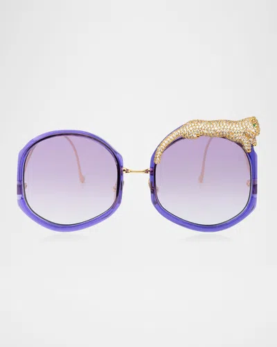 Anna-karin Karlsson Rose Et Le Reve Sunglasses In Purple