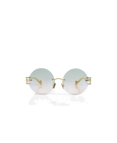 Anna-karin Karlsson Round Sunglasses In White