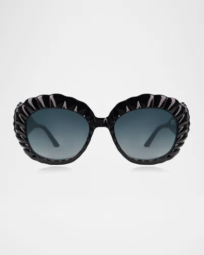 Anna-karin Karlsson Shade Of Sirens Sunglasses In Black
