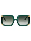 Anna-karin Karlsson Anna Karin Karlsson Emerald Acetate Sunglasses In Green