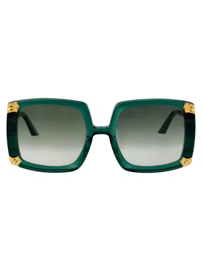 Anna-karin Karlsson Strawberry Moon Sunglasses In Green