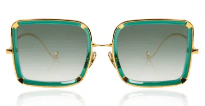 Anna-karin Karlsson White Moon - Emerald Sunglasses In Green