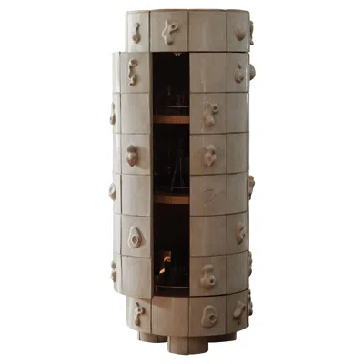 Pre-owned Anna Karlin Ceramic Bar Cabinet In Brown