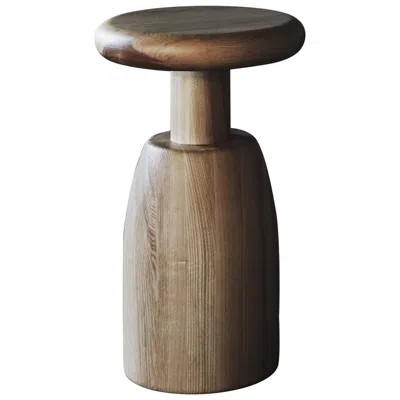 Pre-owned Anna Karlin Pillar Counter Stool, Shape A In Brown