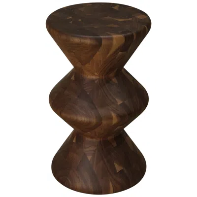 Pre-owned Anna Karlin Pillar Counter Stool, Shape B In Brown