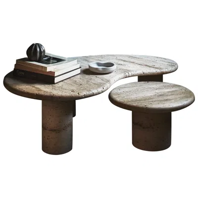 Pre-owned Anna Karlin Puddle, Travertine In Black