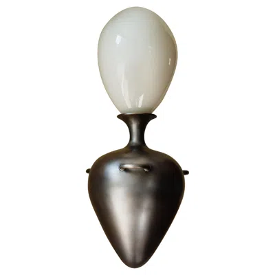 Pre-owned Anna Karlin Urn Sconce, Antique Nickel In Gold