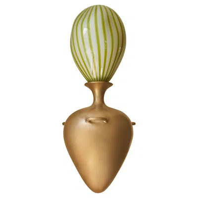 Pre-owned Anna Karlin Urn Sconce, Satin Bronze In Gold