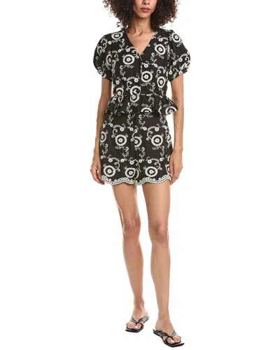 Anna Kay 2pc Embroidery Top & Short Set In Black