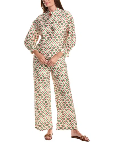 Anna Kay 2pc Margotte Top & Pant Set In Burgundy