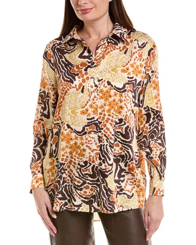 Anna Kay Africa Zebra Blouse In Brown