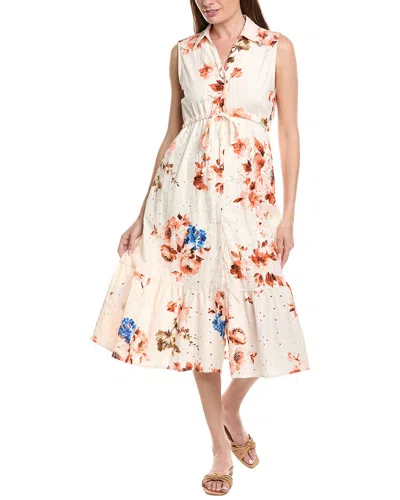Anna Kay Antoniett Lace Midi Dress In Neutral