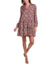 Anna Kay Becky Silk-blend Shift Dress In Multi