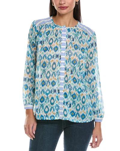 Anna Kay Blouse In Blue