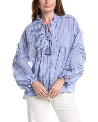 Anna Kay Blouse Ethic In Blue