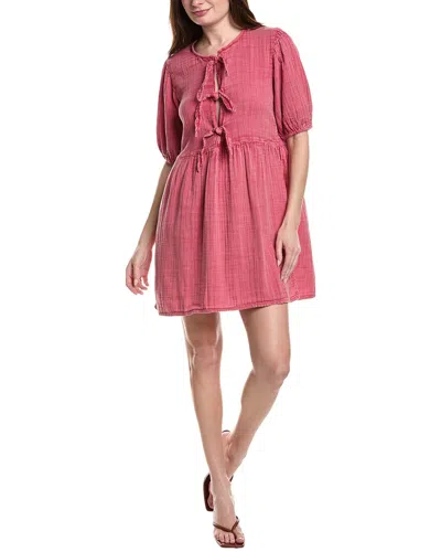 Anna Kay Cambell Gauze Mini Dress In Red